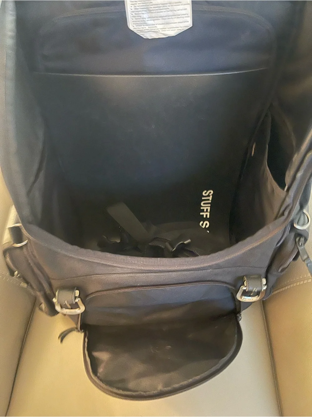 Black Men's Motorcycle Backpack